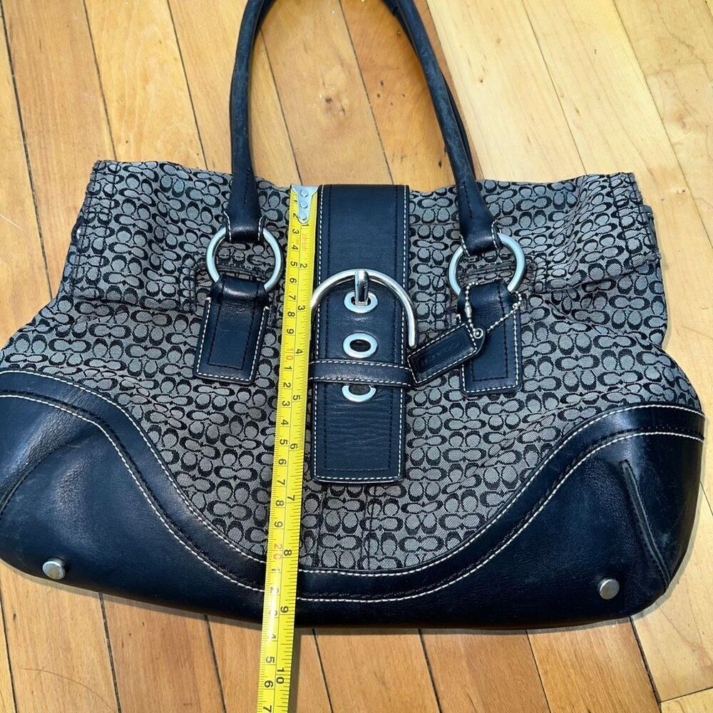 Coach Vintage Y2K Soho Signature Jacquard C Canvas Satchel Hobo Bag K0785-F10929 - Picture 4 of 15